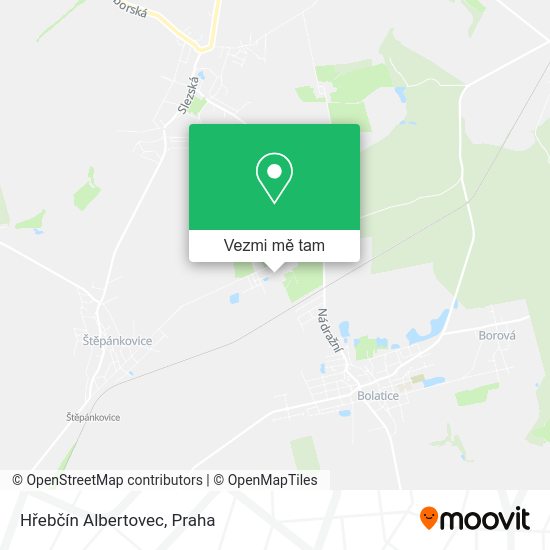 Hřebčín Albertovec mapa