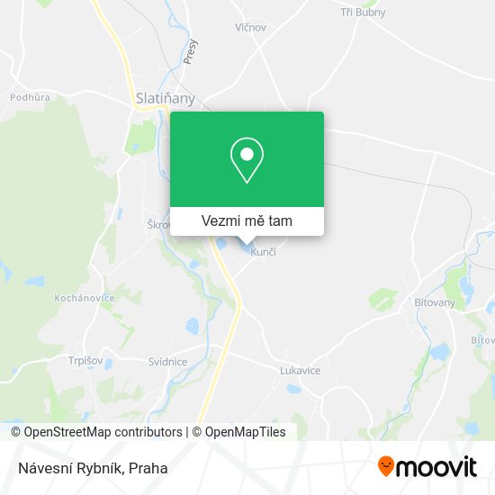 Návesní Rybník mapa