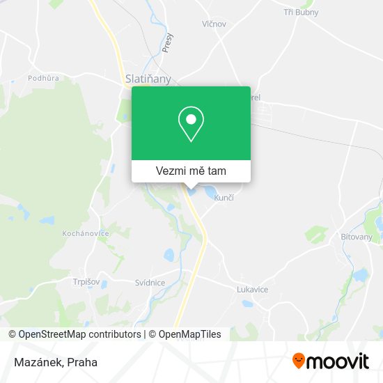 Mazánek mapa