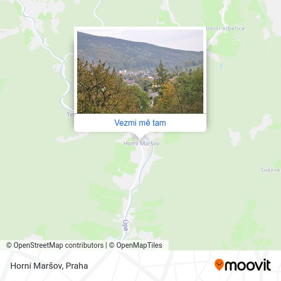 Horní Maršov mapa