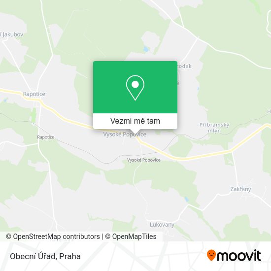Obecní Úřad mapa