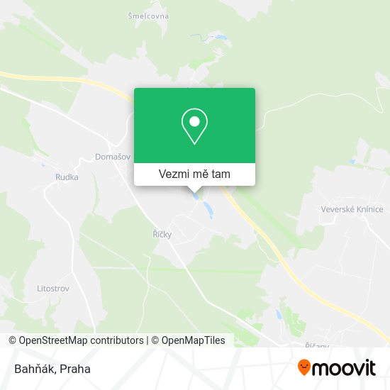Bahňák mapa