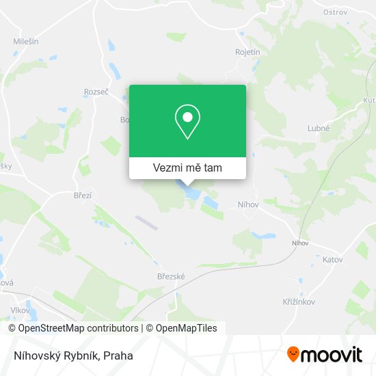 Níhovský Rybník mapa
