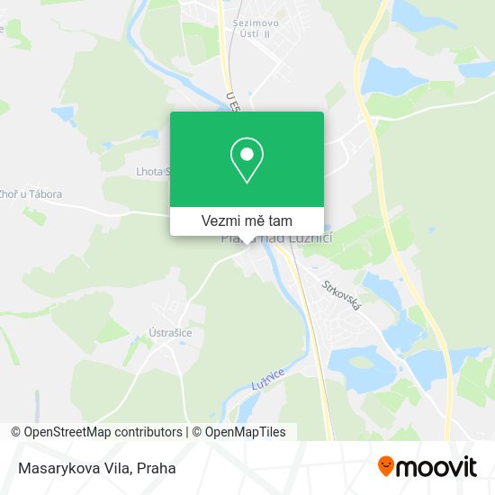 Masarykova Vila mapa