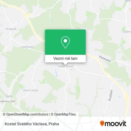 Kostel Svatého Václava mapa