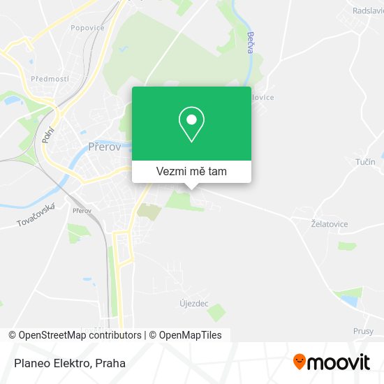 Planeo Elektro mapa