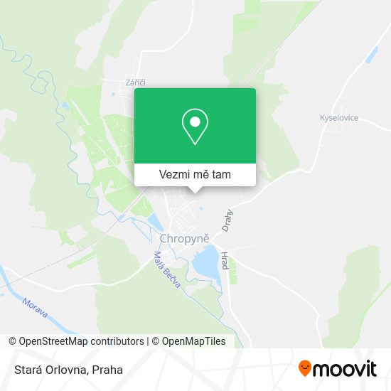 Stará Orlovna mapa