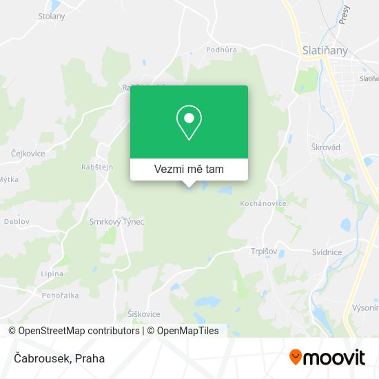 Čabrousek mapa