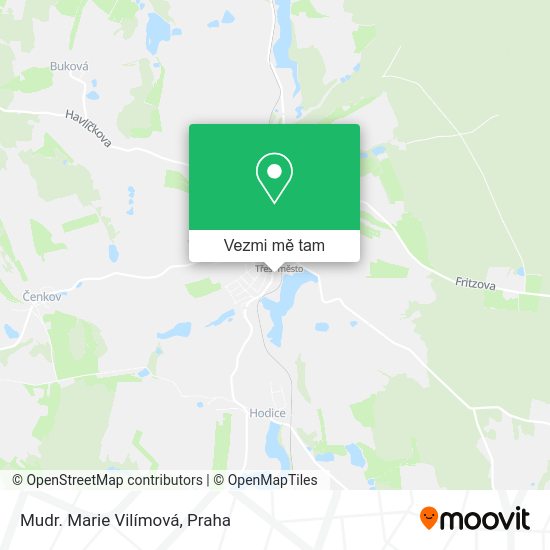 Mudr. Marie Vilímová mapa