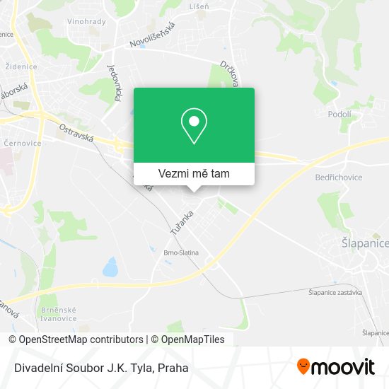 Divadelní Soubor J.K. Tyla mapa