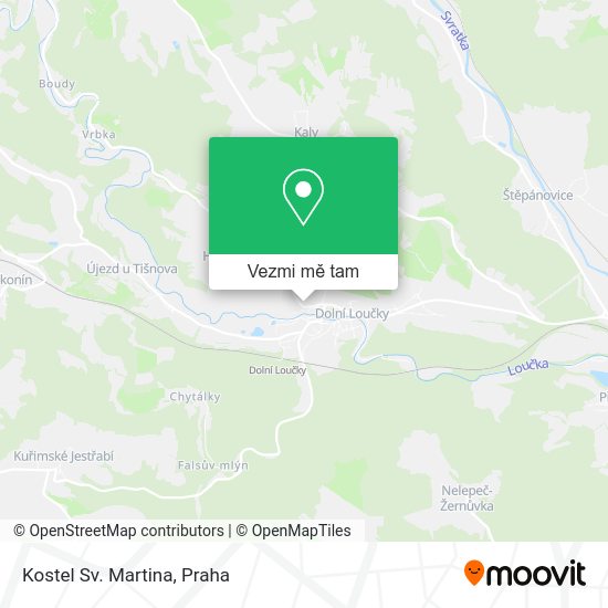 Kostel Sv. Martina mapa