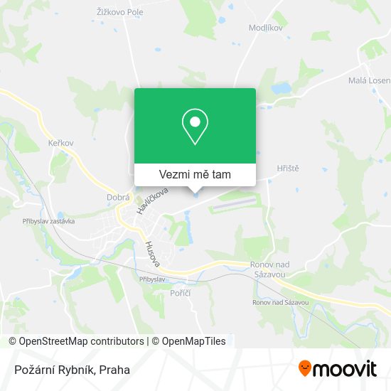 Požární Rybník mapa