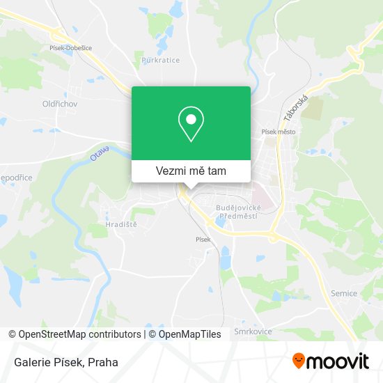 Galerie Písek mapa