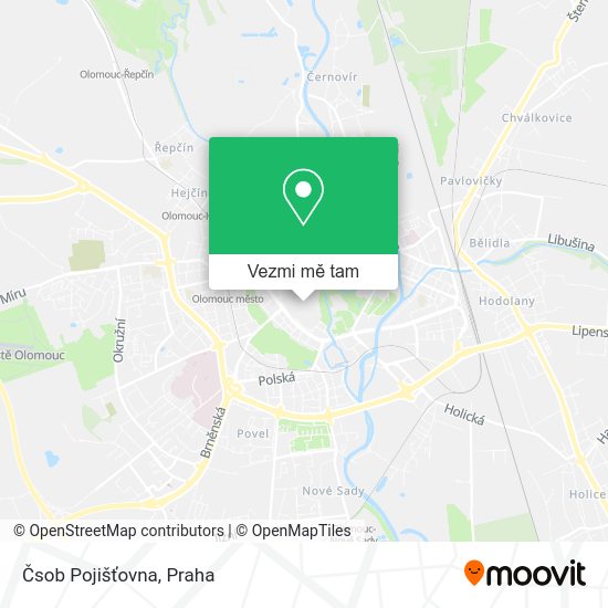 Čsob Pojišťovna mapa