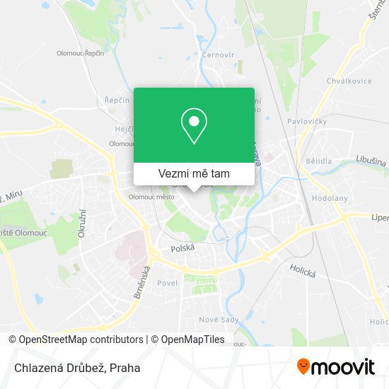 Chlazená Drůbež mapa