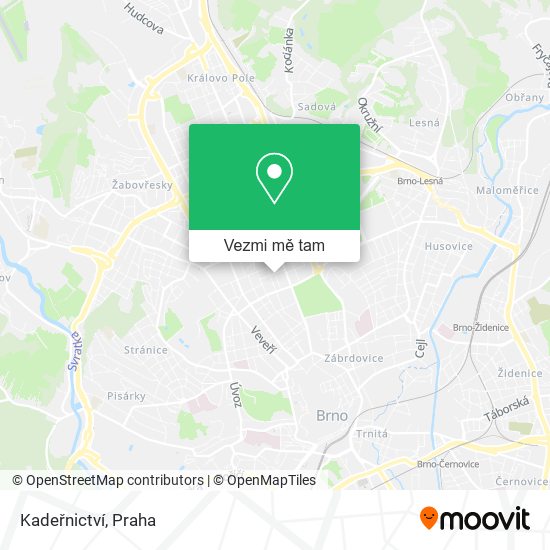 Kadeřnictví mapa