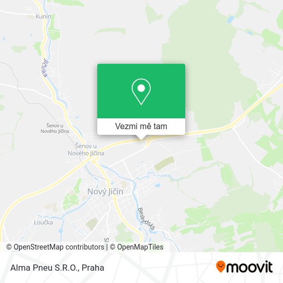 Alma Pneu S.R.O. mapa