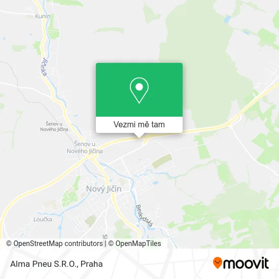 Alma Pneu S.R.O. mapa