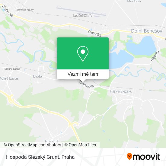 Hospoda Slezský Grunt mapa