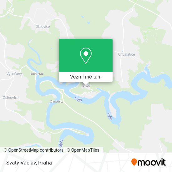 Svatý Václav mapa