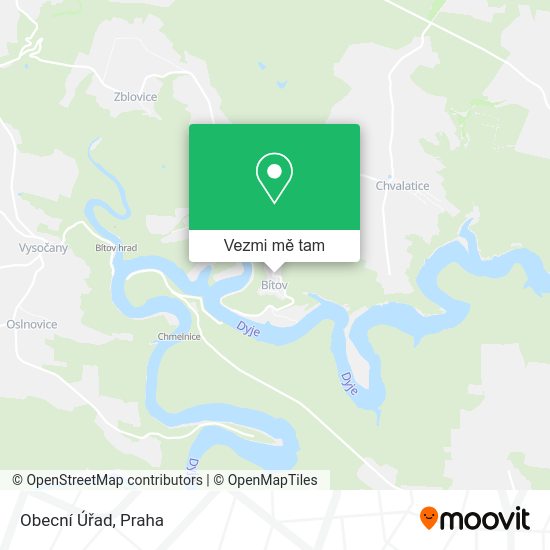 Obecní Úřad mapa
