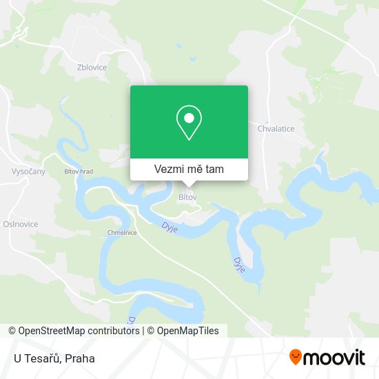 U Tesařů mapa