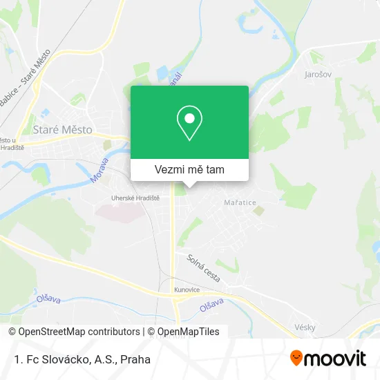 1. Fc Slovácko, A.S. mapa