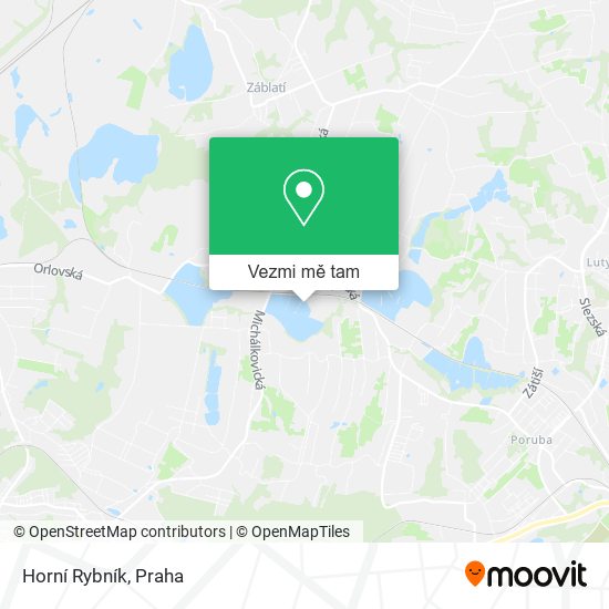 Horní Rybník mapa