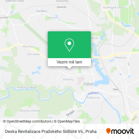 Deska Revitalizace Pražského Sídliště Vii. mapa