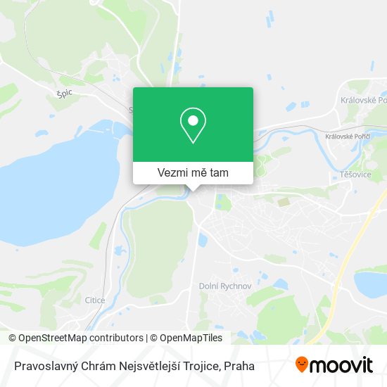 Pravoslavný Chrám Nejsvětlejší Trojice mapa