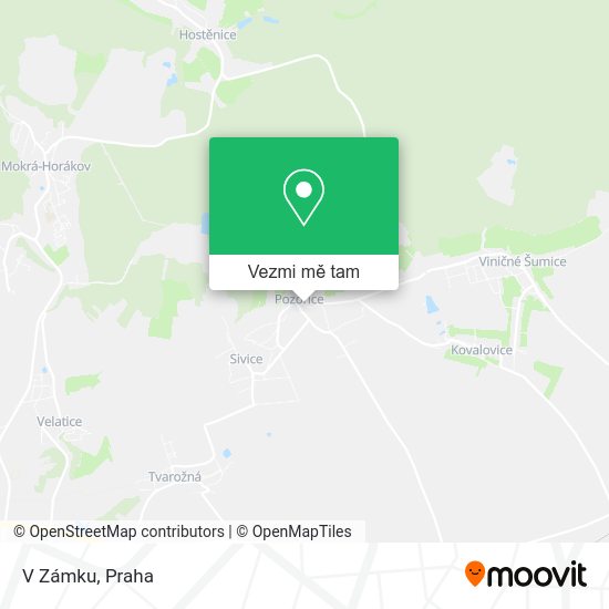 V Zámku mapa