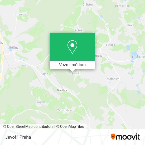 Javoří mapa