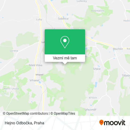 Hejno Odbočka mapa