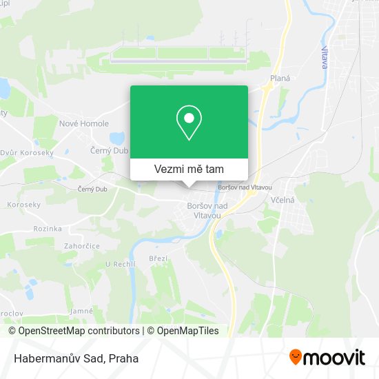 Habermanův Sad mapa