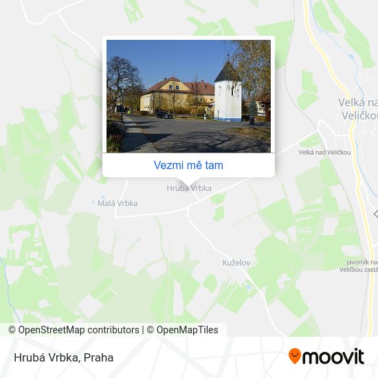 Hrubá Vrbka mapa