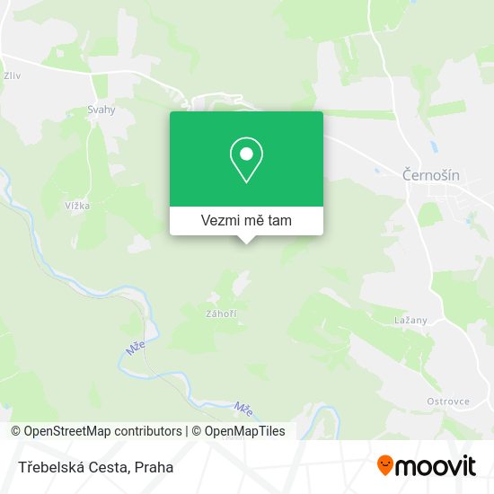 Třebelská Cesta mapa