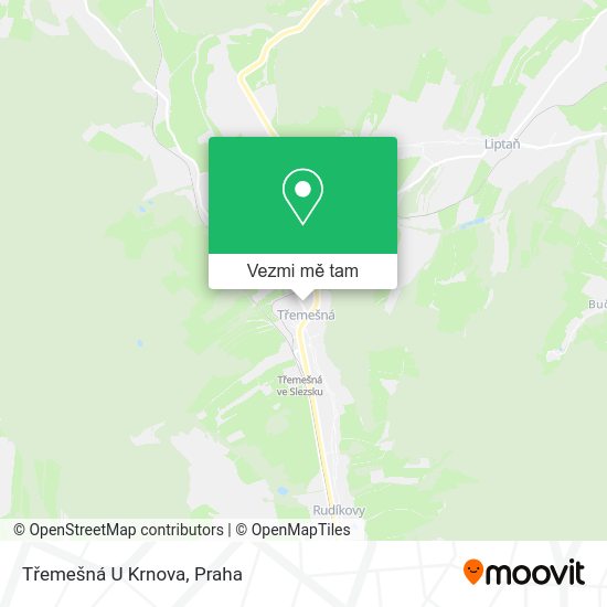 Třemešná U Krnova mapa