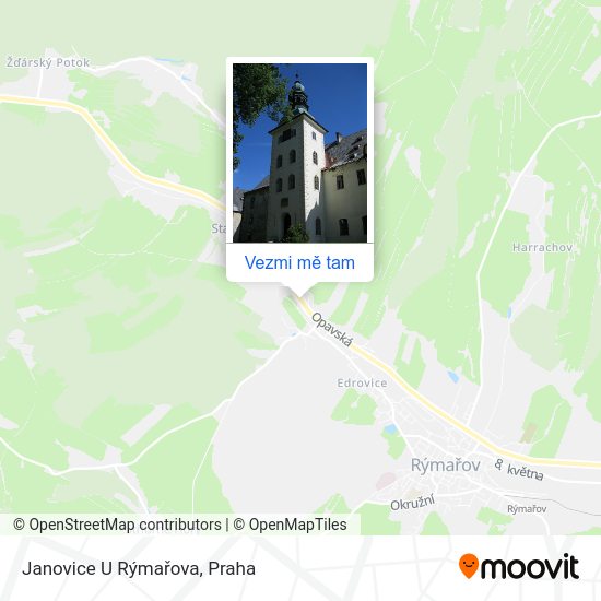 Janovice U Rýmařova mapa