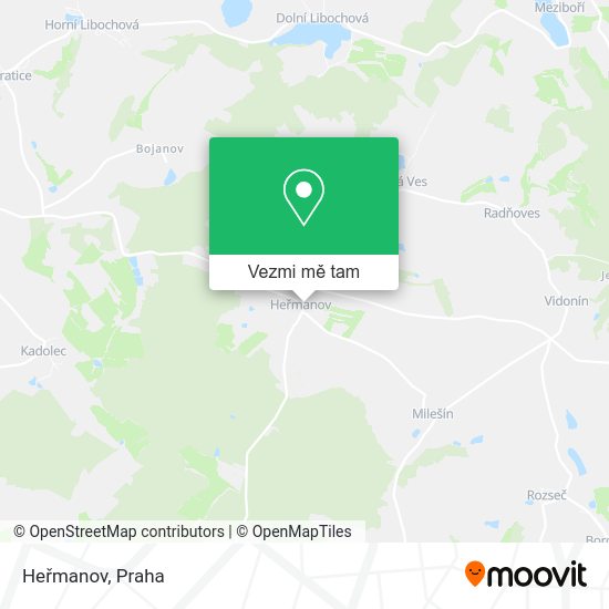 Heřmanov mapa
