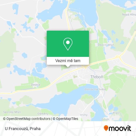 U Francouzů mapa