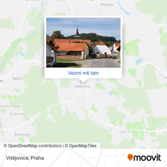 Vitějovice mapa