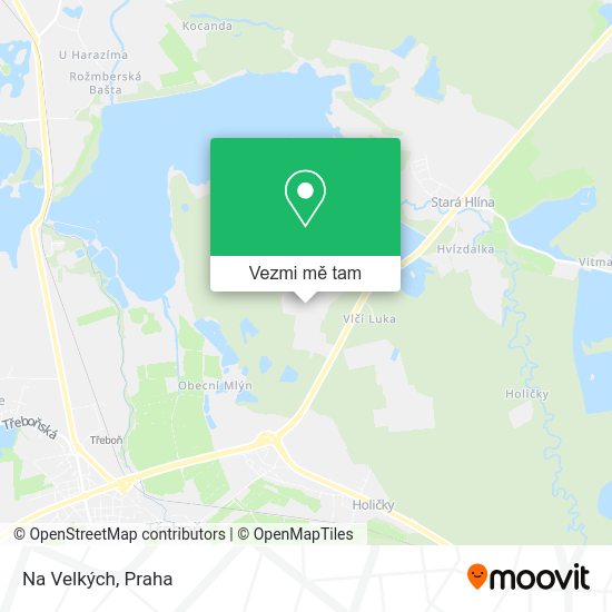 Na Velkých mapa