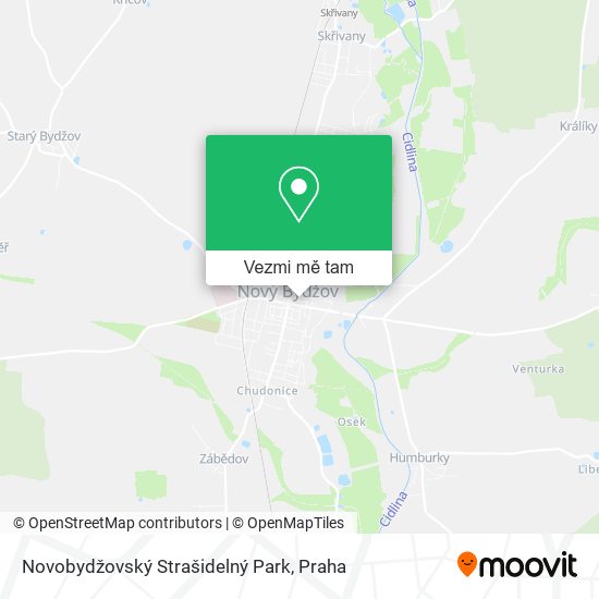 Novobydžovský Strašidelný Park mapa