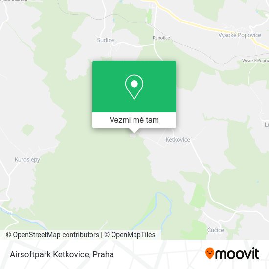 Airsoftpark Ketkovice mapa