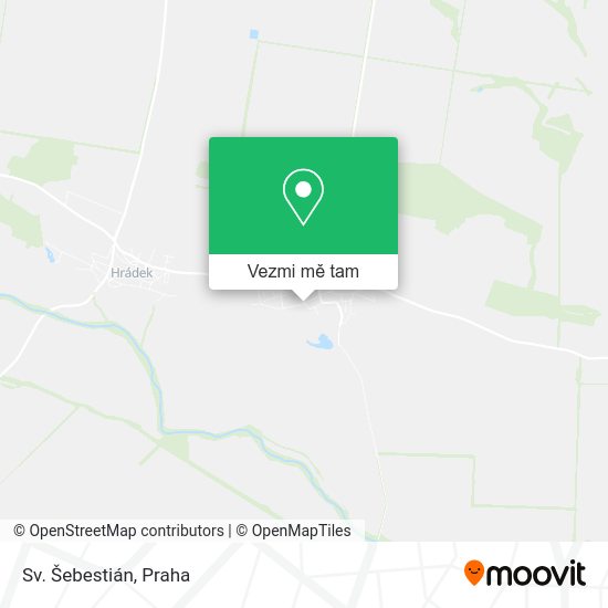 Sv. Šebestián mapa