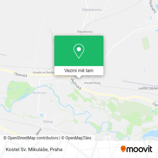Kostel Sv. Mikuláše mapa