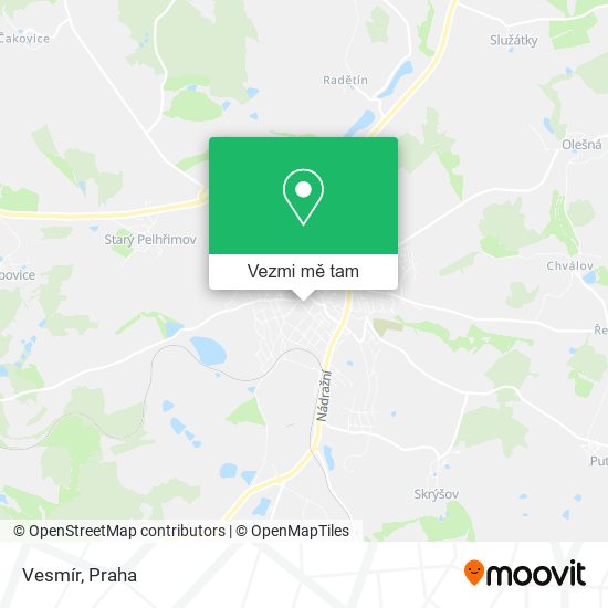Vesmír mapa