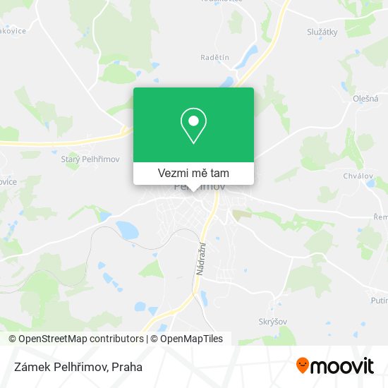 Zámek Pelhřimov mapa