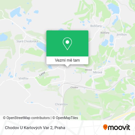 Chodov U Karlových Var 2 mapa