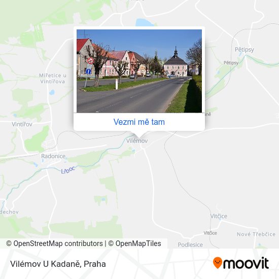 Vilémov U Kadaně mapa